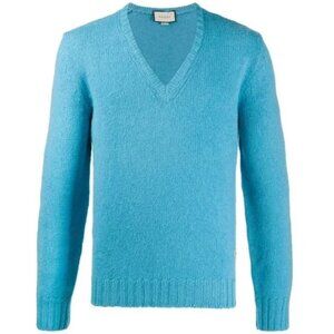 NWT Gucci logo-embroidered wool jumper Size L